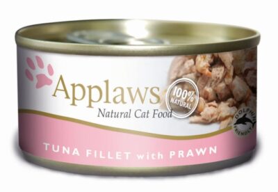 Applaws Cat - Filet z Tuńczyka z Krewetkami - 70g puszka dla kota - miskakarmypl