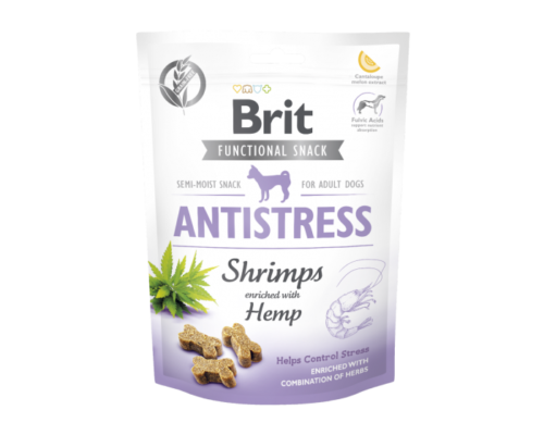Brit Care Functional Snack Shrimp Antistress - 150g przysmak dla psa miskakarmypl