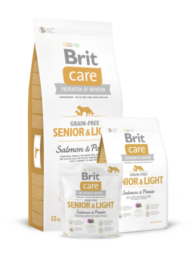 Brit Care Senior&Light Salmon & Potato - 3kg, 12kg sucha karma dla psa miskakarmypl