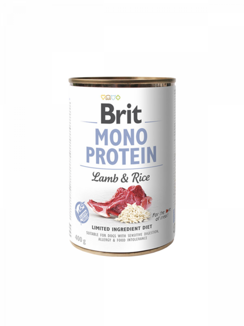 Brit Mono Protein Lamb & Rice - 400g puszka dla psa miskakarmypl
