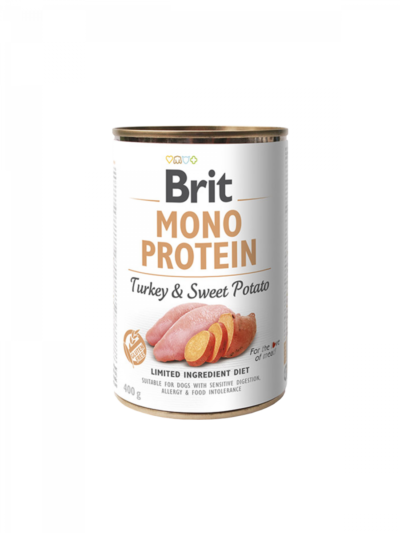 Brit Mono Protein Turkey & Sweet Potato - 400g puszka dla psa miskakarmypl