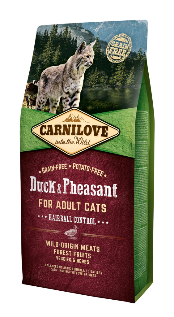 Carnilove - Duck & Pheasant Hairball Control - 6kg - sucha karma dla kotów - miskakarmypl
