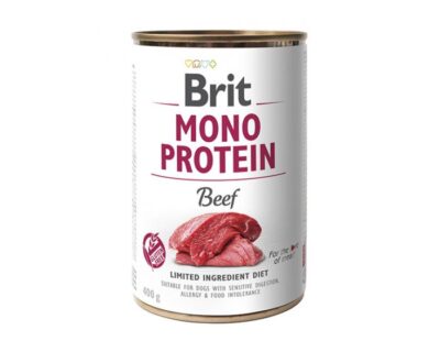 Brit Mono Protein - Wołowina - 400g puszka - karma mokra monobiałkowa - MiskaKarmy.pl