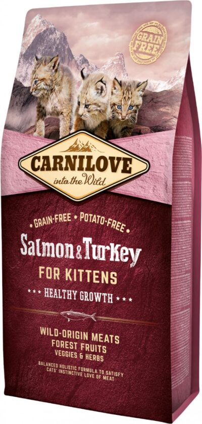 Carnilove - Salmon & Turkey - 6kg - karma sucha - kociak - miskakarmypl