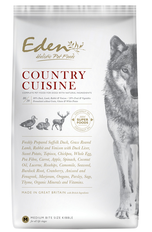Eden Holistic Country Cuisine - sucha karma dla psa Rasa duża 12kg