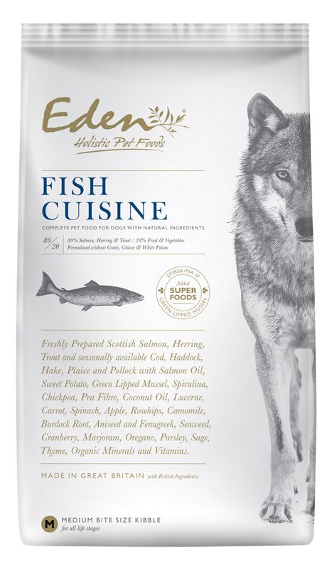 Eden Holistic Fish Cuisine - sucha karma dla psa Rasa duża 12kg