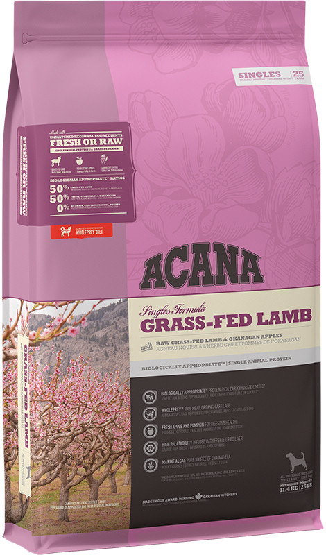 Acana Singles - Grass-Fed Lamb - sucha karma dla psa - 11,4kg - MiskaKarmy.pl
