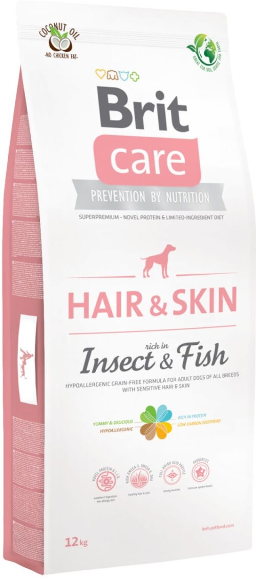 Brit Care - Hair & Skin - Insect & Fish - 12kg - sucha karma dla psa miskakarmypl