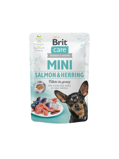 Brit Care Mini Salmon & Herring - 85g saszetka dla psa - miskakarmypl