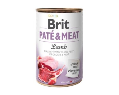 Brit - Pate & Meat - Lamb - 400g puszka - mokra karma dla psa - miskakarmypl