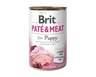 Brit - Pate & Meat for Puppy - 400g puszka - mokra karma dla szczeniaka - miskakarmypl