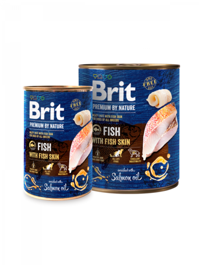 Brit Premium By Nature Fish with Fish Skin - puszka dla psa - karma mokra - miskakarmypl