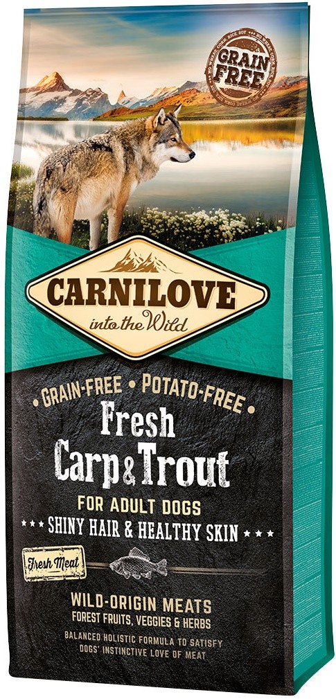 Carnilove Fresh Carp & Trout - 12kg - karma sucha - pies - miskakarmypl