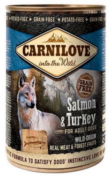Carnilove - Salmon & Turkey - puszka 400g - karma mokra pies - miskakarmypl