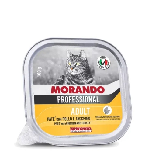 Morando Professional - Pasztet z kurczakiem i indykiem - 100g tacka dla kota miskakarmypl