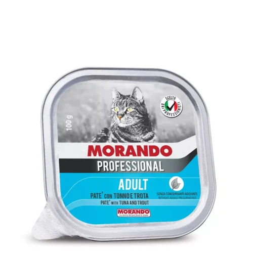 Morando Professional - Pasztet z tuńczykiem i pstrągiem - 100g tacka dla kota miskakarmypl