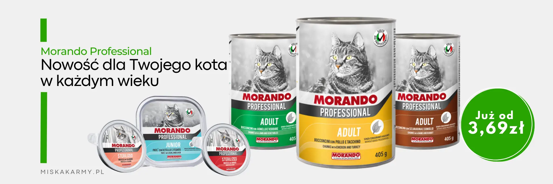 Nowe karmy dla kotów od Morando