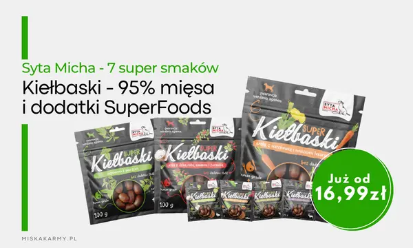 Syta Micha - Super kiełbaski w 7 smakach - 95% mięsa