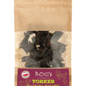 Rogy – Yorker wątroba wołowa – 80g przysmak dla psa miskakarmypl