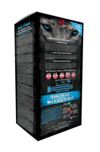 Alpha Spirit Wild Fish 9kg boks - pelnoporcjowa karma półwilgotna dla psa - miskakarmypl