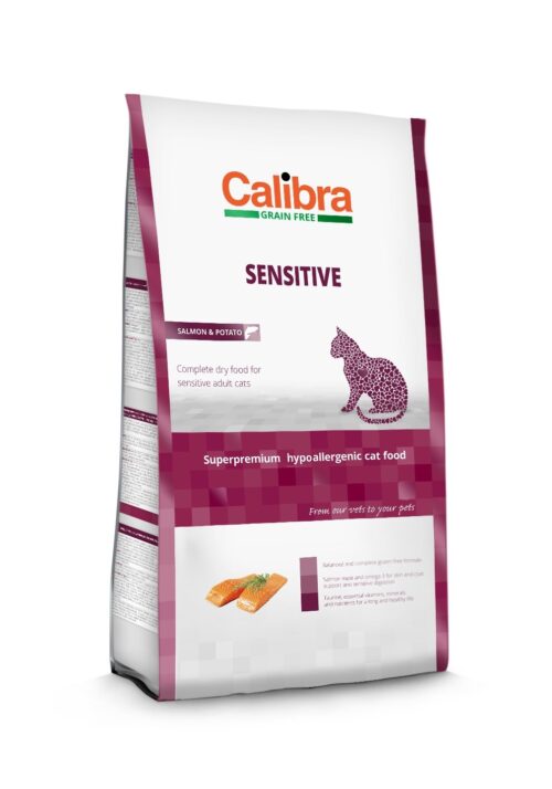 Calibra Cat Sensitive Salmon & Potato - sucha karma dla kota - 7kg - miskakarmypl