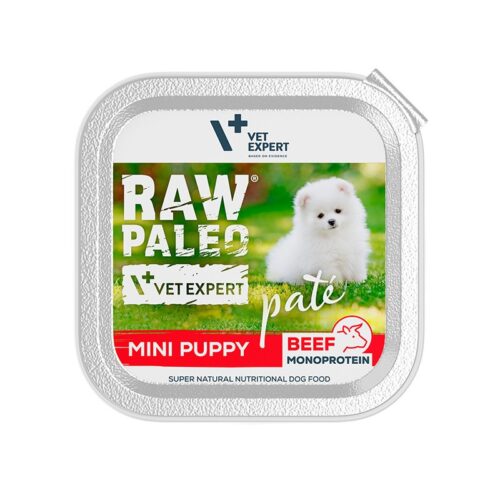 Vetexpert – Raw – Paleo – Pate – Mini – Puppy – Beef – Tacka – Dla - Psa