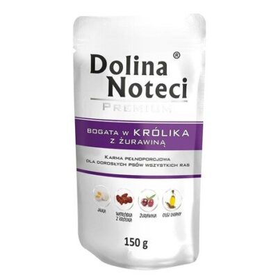 Dolina - Noteci - Premium - Królik - Żurawina - Dla - Psa - Karma - Mokra - 150g - MiskaKarmy.pl