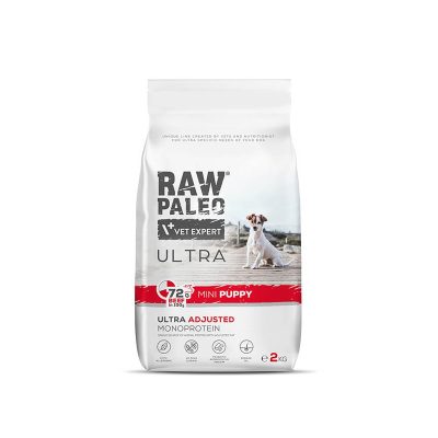 Vetexpert - Raw - Paleo - Ultra - Mini - Puppy - Wołowina -Sucha - Karma - Dla - Psa - Miskakarmy.pl